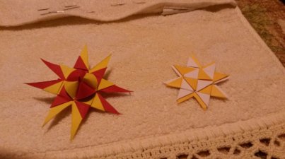 Sternebastelangebot (Muster-Sterne)